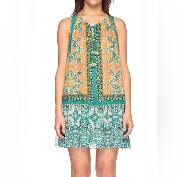 Hemant & Nandita Moana Silk Mini Dress - Picture 3 of 14